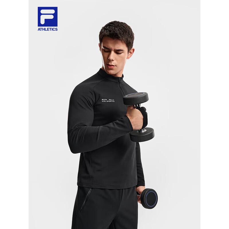 FILA Men s Colorblock Knitted Long-Sleeve T-Shirt L