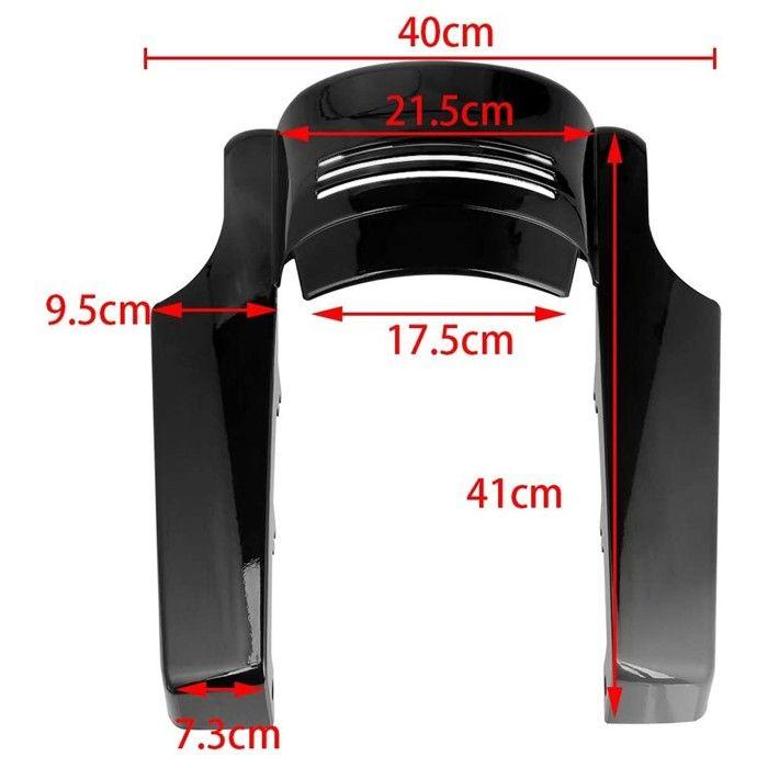 Verlängerung für Hinterradschutzblech für Harley Davidson Touring 09-13 KV1 das Schwarze