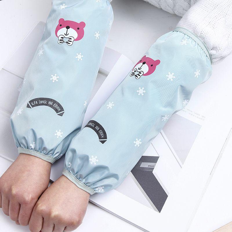 Waterproof & Oilproof Women's Sleeves: Autumn Winter Anti-Stain Protective Cuffs for Kitchen & Housework