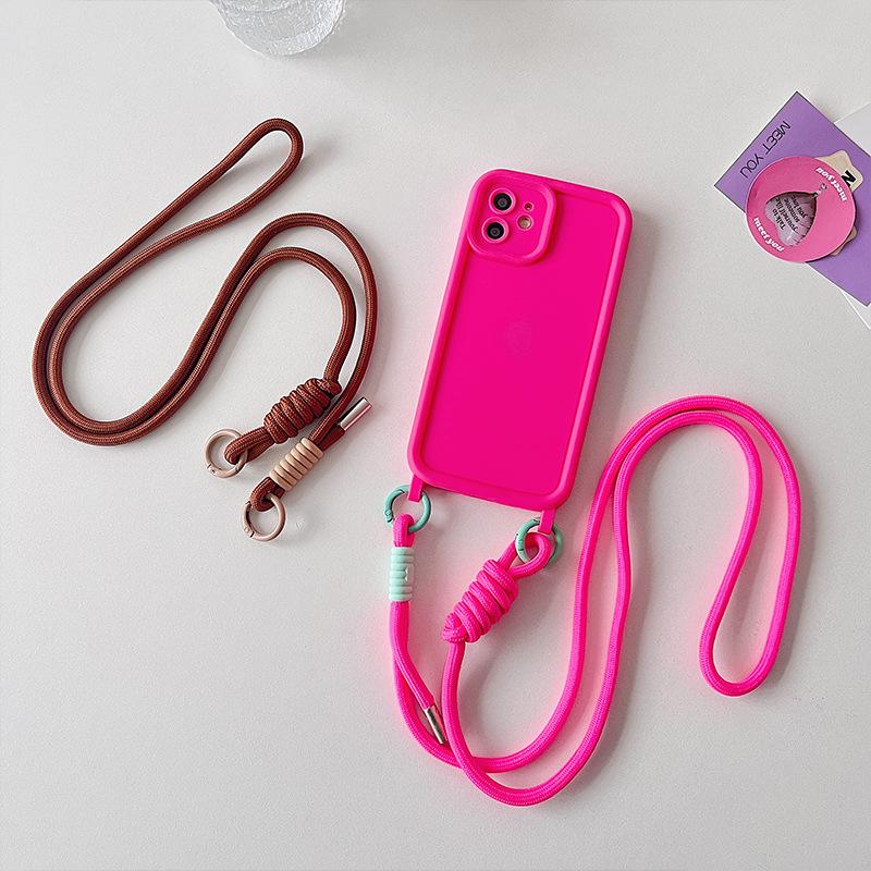 Adjustable 6MM Crossbody Phone Lanyard Clip with Anti-Lost Feature