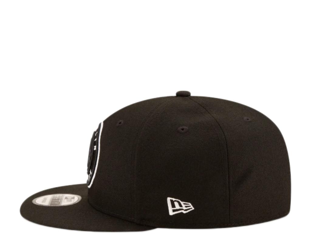 New Era Brooklyn Nets 2020 Official Team Color 9FIFTY Adjustable Snapback Hat Black One Size [LOVSAK] Cap, Black,