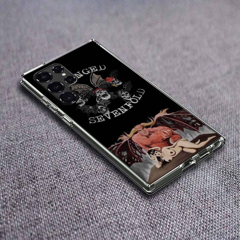 A-Avenged Sevenfold Phone Case For Samsung Galaxy S24 S23 S21 S20 FE S22 S26 Ultra S25 Edge S10 Plus Cover Clear TPU Capa Shell