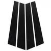 4pcs Window Pillar Post Trim Anti Scratch Glossy Black B Pillar Cover Sticker for Panamera 970 2009 To 2016