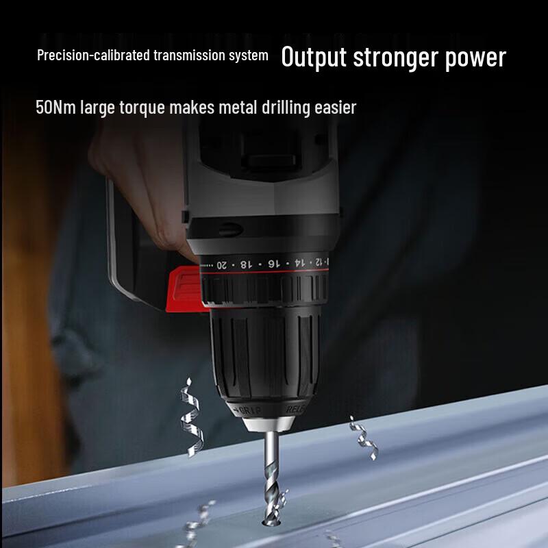 Deli 20V Brushless Cordless Impact Drill & Screwdriver CN plug (adapter included)