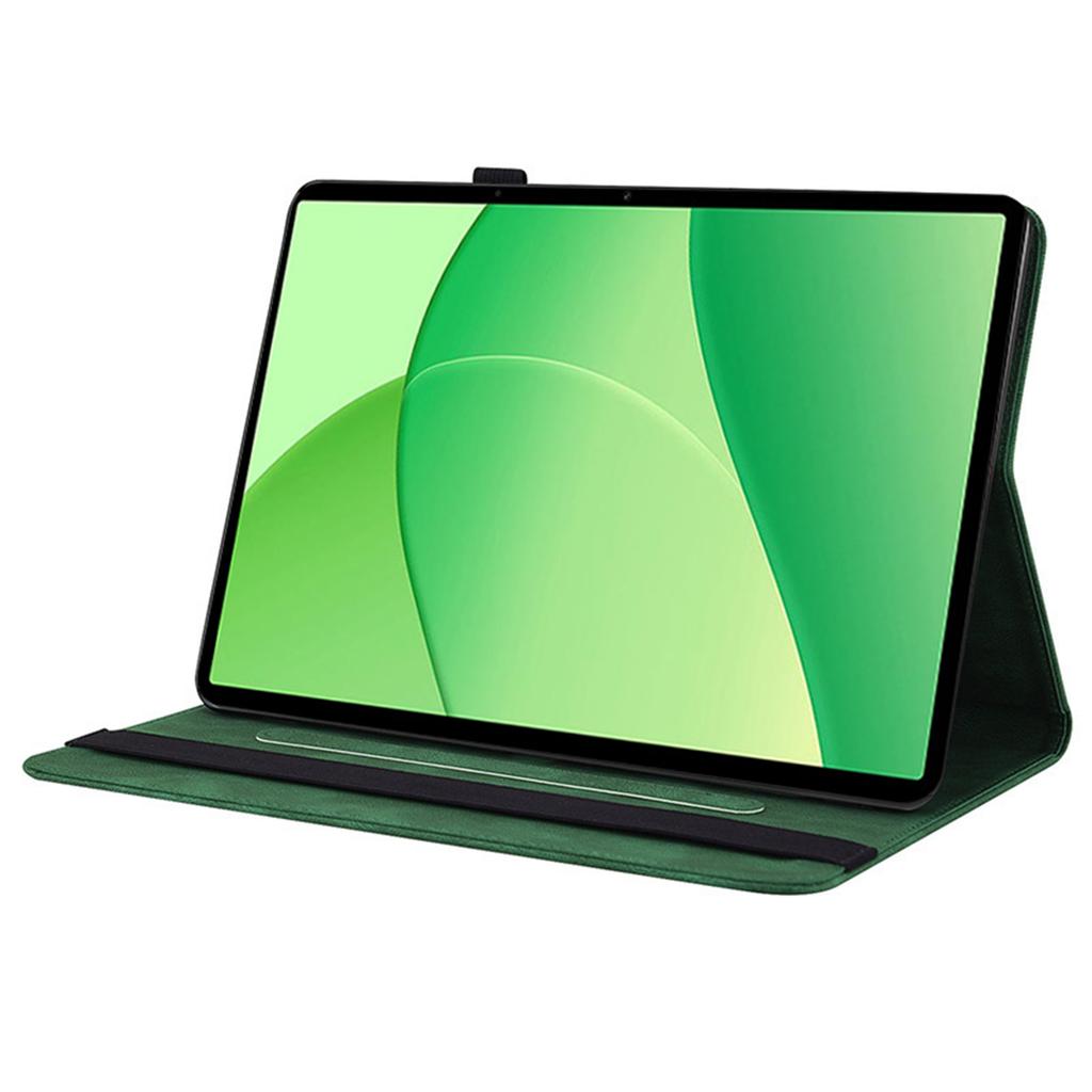 Für OnePlus Pad Lite/Oppo Pad SE Hülle Schmetterling Blumen Prägung PU Leder Tablet Cover mit Kartenfächern