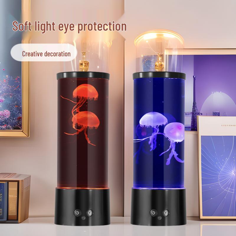LED Jellyfish Lamp - Creative Decorative Night Light for Home and Bedroom