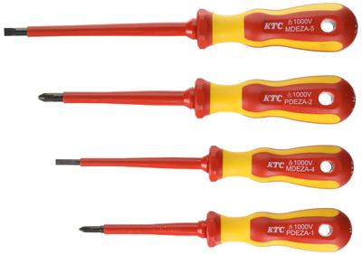 Kyoto Machinery Tools Insulated Driver Set of PMDEZA4 Insulated Tool (KTC) [Set 4] (Driver)