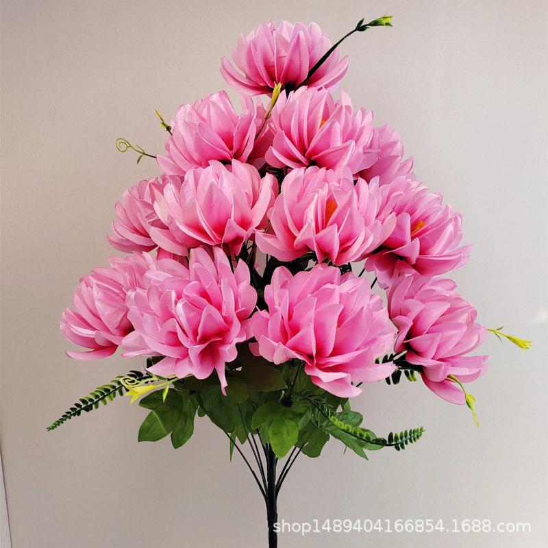 Simulation Flower New 18 Torch Handle Flowers, Home Decoration, Silk Flowers, Indoor and Outdoor Gardening Flowers