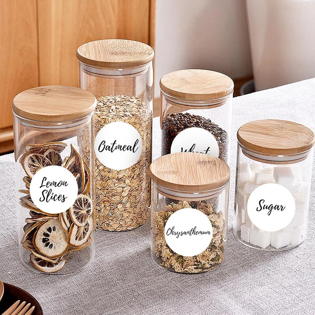 3" Circle Sticker Labels, Round Printable Sticker to Write On, Sticker Paper for Inkjet Printer, (6 Labels/Sheet), 30 Sheets