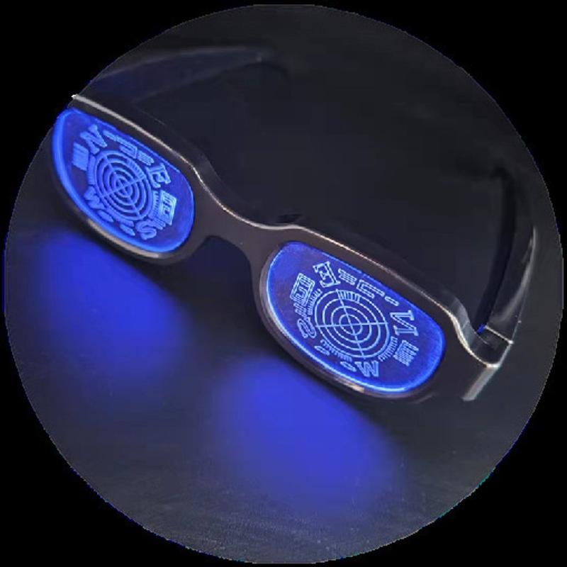 Famous Conan Detective Light Up Glasses Usb Rechargeable Animated Character Cos
