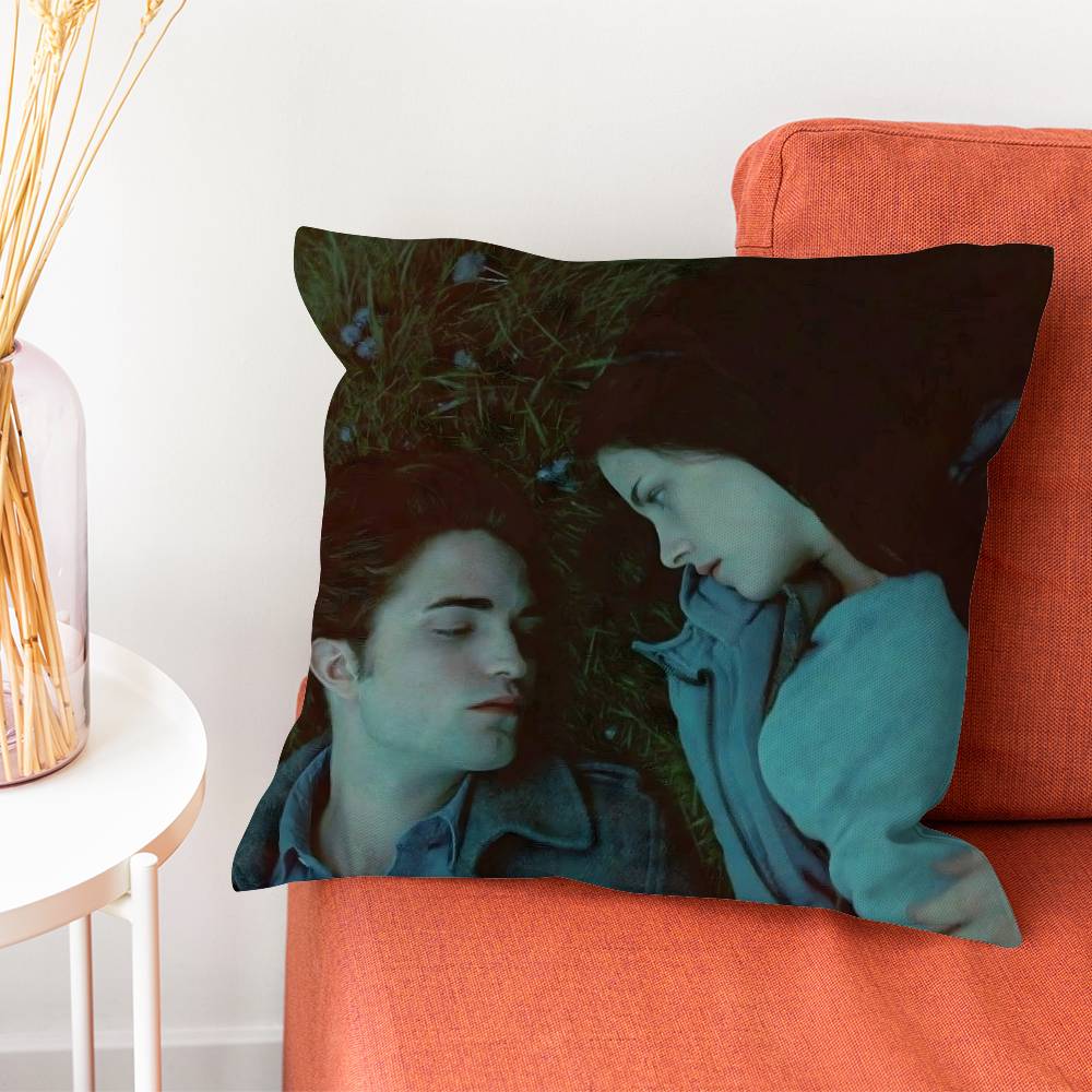 T-Twilight Saga Pillow Case Plush Fabric Soft Double-Sided Printed Sofa Warm Winter Home Gift Cushion Cover