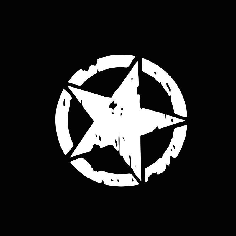 

12X12СМ Наклейки на автомобиль 3 цвета Звездная графика Наклейки на мотоцикл Винил Автостайлинг