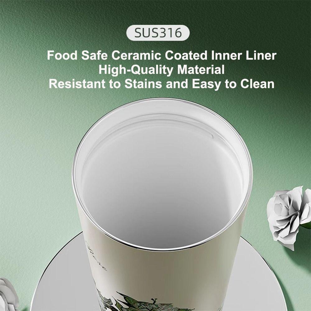 Insulation Or Cooling Ceramic Coated Coffee Cup SUS316 Stainless Steel Insulated Cup Thermal Mug