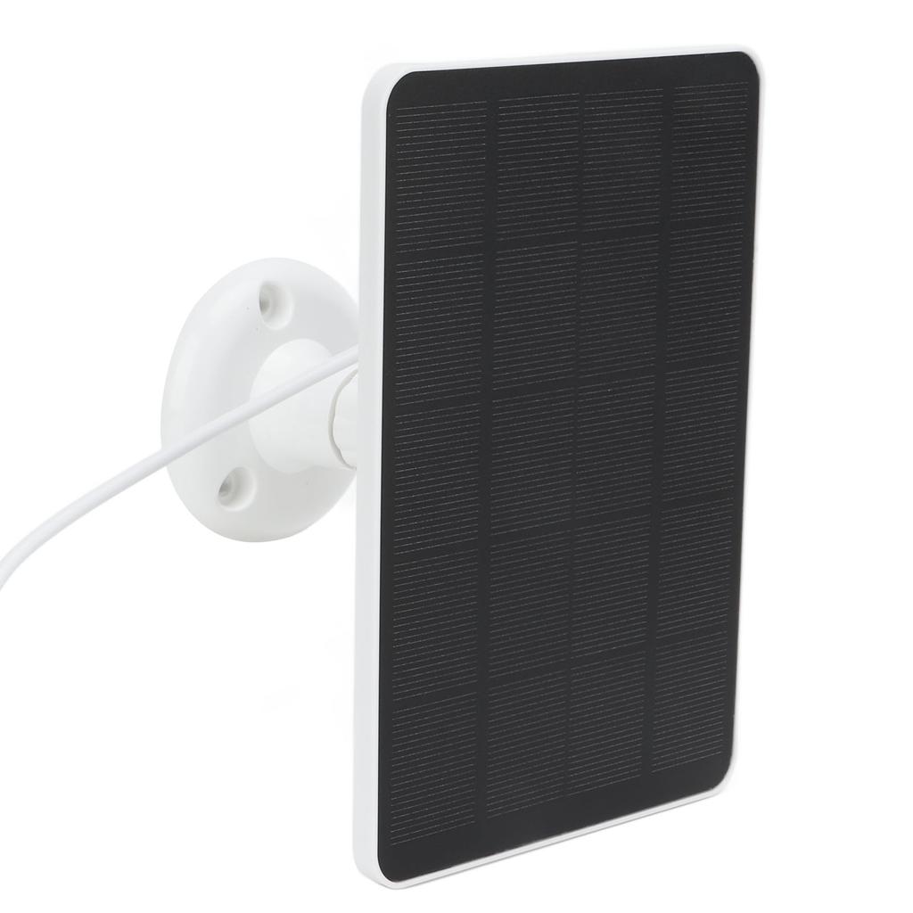 5V 4W Solar Panel Monocrystal Silicon Low Power Consumption Solar Charger White for Security Protection Monitoring