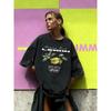 Premium Fresh Finest Quality Lemon Print Woman Washed T-Shirts Y2K Cotton T-Shirt Casual Short Sleeve Loose Clothes