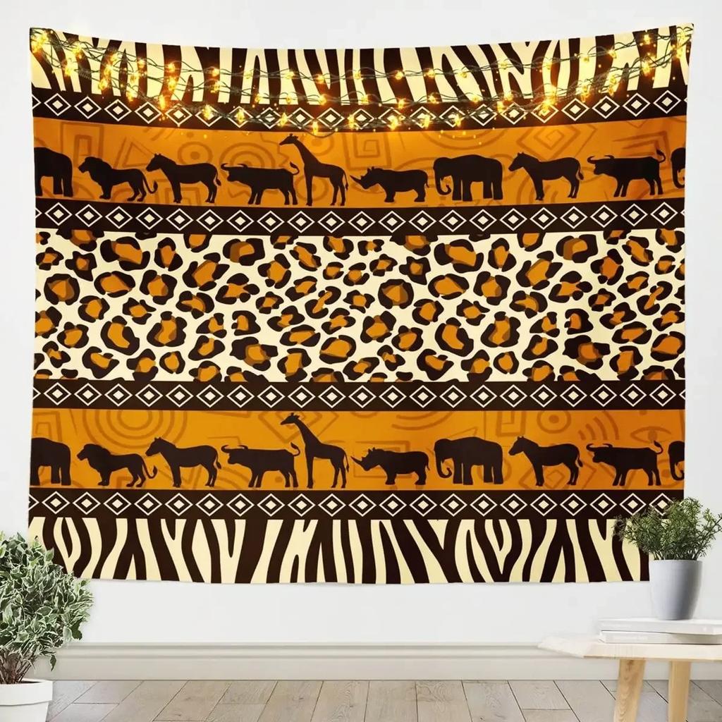 Wildlife Brown Wildlife Leopard Tapestry Living Room Bedroom Dormitory Wall Tapestry Art Decoration