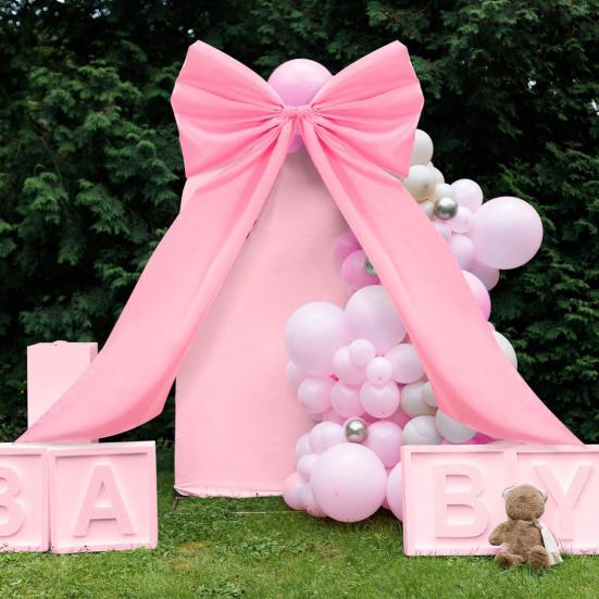 Large Satin Bow 78" X 48" Giant Bow Ribbon Tie for Christmas Birthday Party Wedding Bridal Bachelorette Graduation Room Backdrop Wall Decor