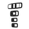 4pcs ABS Carbon Pattern Window Lift Switch Button Trim Panel Cover For Dodge Ram 1500 Off-Road - Car Accessories