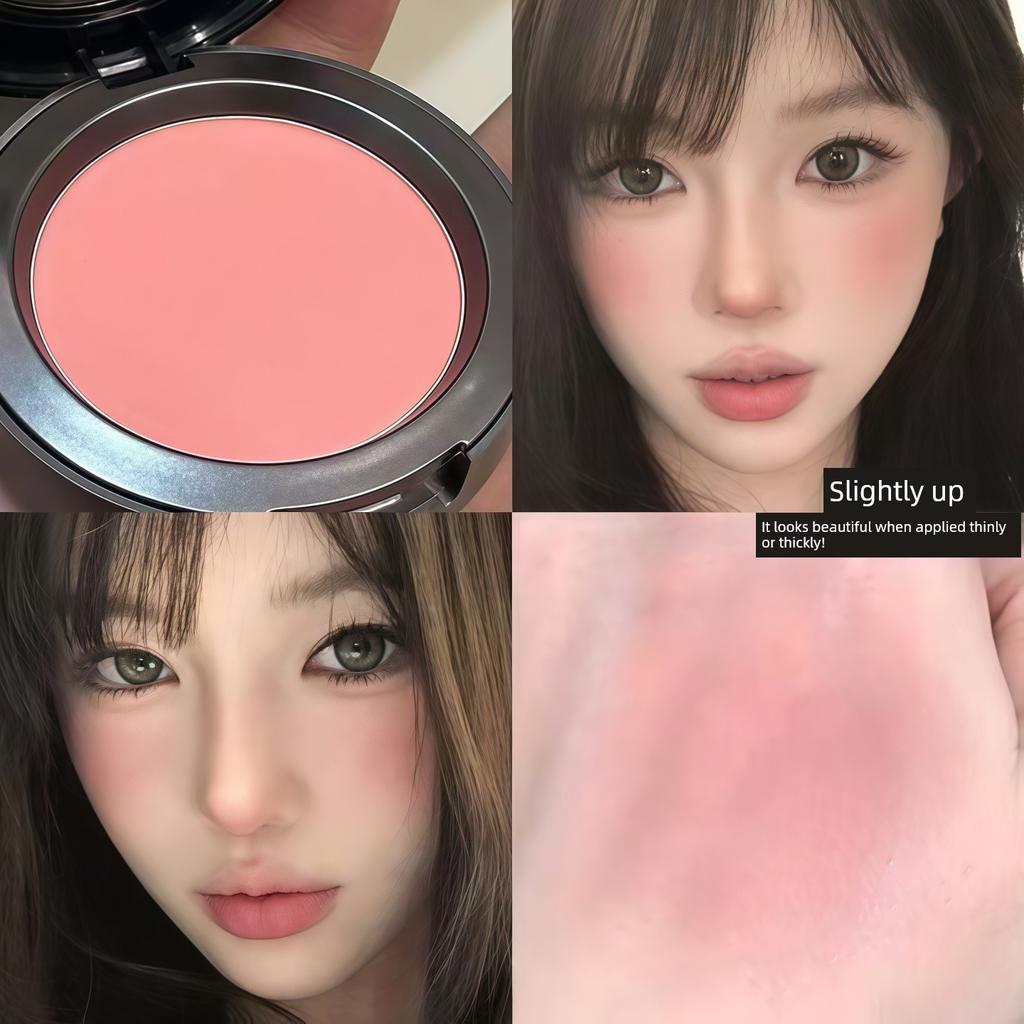 2025 New Popular Style Yellow-Toned Natural Asian Makeup Nude Brown Blush Light European and Thai Makeup Freckle Blush
