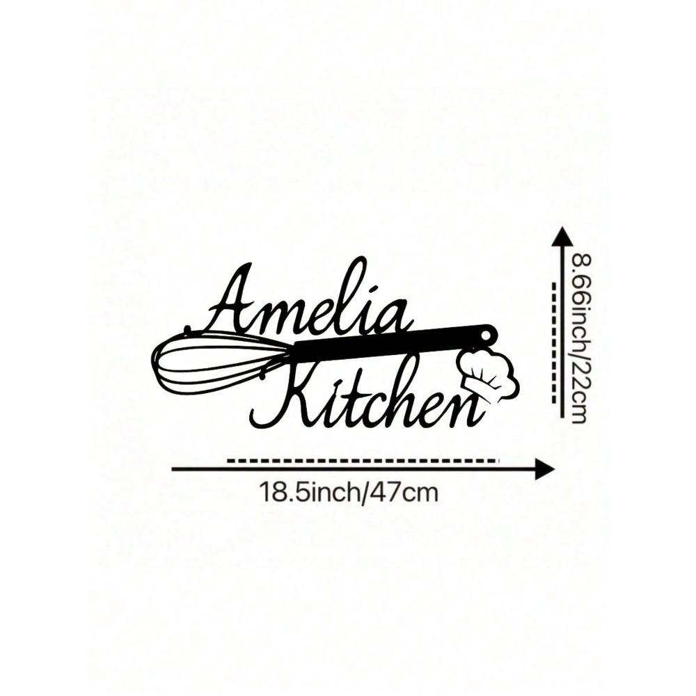 Customizable Metal Wall Art Sign Farmhouse Kitchen Decor Family Theme Reusable Detachable Asymmetrical Shape High Quality Gift for Birthday Graduation