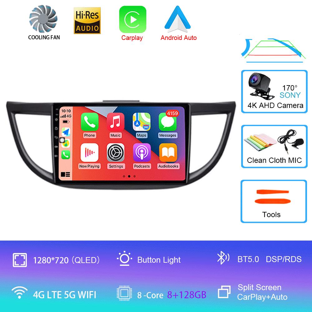 Car Radio Android 14 WIFI Navigation For Honda CRV CR-V 2011 2012 2013 2014 2015 2016 Multimedia Player Wireless Carplay Stereo