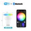 Smart Light Bulbs Wifi Bluetooth E27 E14 GU10 Color Changing LED Bulb Alexa Google Home Lamp Voice Tuya APP Control Music Rhythm