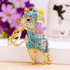 Cute Owl Crystal Rhinestones Crsytal Car Bag Keys Exquisite Pendant Cartoon Trendy Animal Key Chains Bag Charm