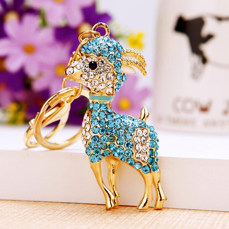 Cute Owl Crystal Rhinestones Crsytal Car Bag Keys Exquisite Pendant Cartoon Trendy Animal Key Chains Bag Charm