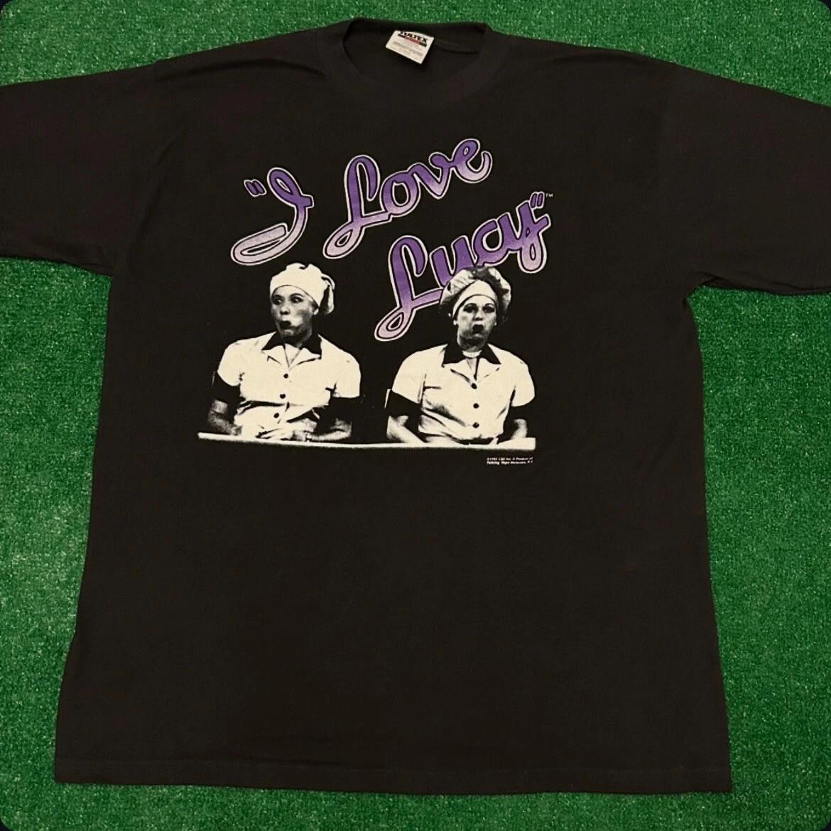 Vintage 90s I Love Lucy CBS Tv Show Promo 1992 VTG Shirt Mens Size XL S