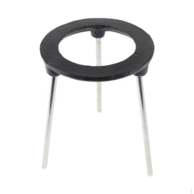 Alcohol Lamp Tripod Lab Stand Cast Iron Reusable Mesh Circular Bunsen Burner for