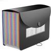 24 Pockets A4 Folder Folder Storage Folder Plastic Folder Expandable Filing Accordion Organizer, Colored Tabs
