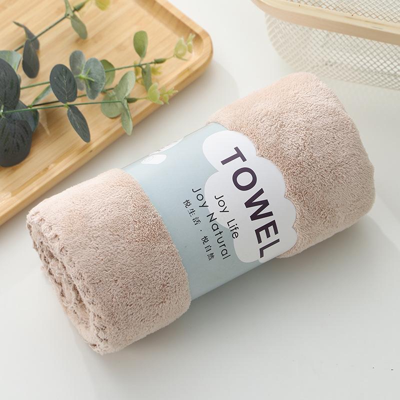 1PC 35*75cm Towel Coral Velvet Towel Strong Water Absorbing Soft Face Washing Towels Soft Absorbent Face Bath Towel Set