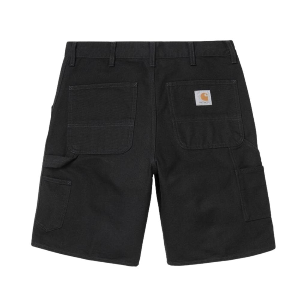 Carhartt WIP Single Knee Dearborn Canvas 12oz Relaxed Fit Shorts Black (Rinsed) Men Streetwear I027942-89-02