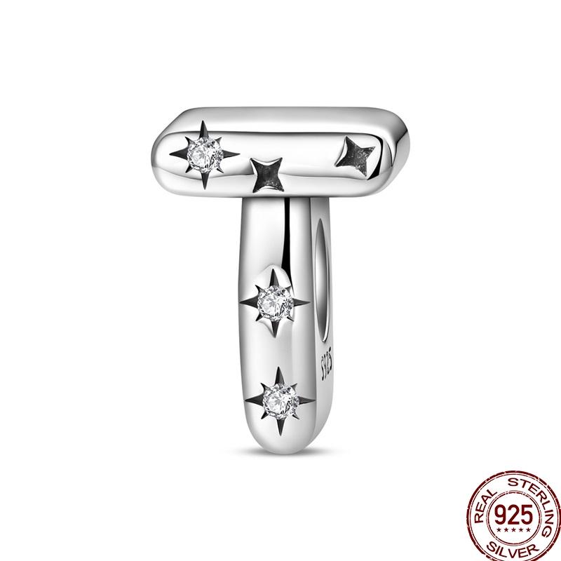 Copper 26 Letter A-Z Alphabet Charm Beads Fit Original Bangle Bracelet Necklace Pendant Jewelry Accessories Making