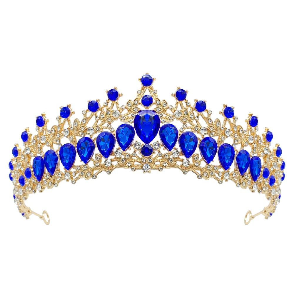 Luxury Zinc Zinc Alloy Princess Crown Shiny Bridal Headwear Trendy Girls Party Headbands  Themed Parties
