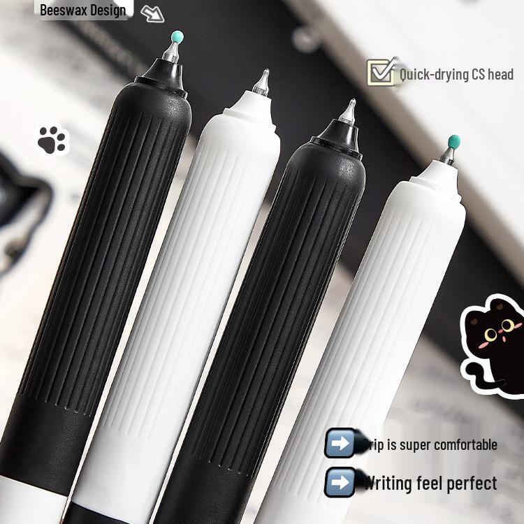 Adorable Cat Face-Changing Pen: Creative Q&A Wind-Up Head Pen, Perfect for Primary Students - Black Ink, Pack of 20