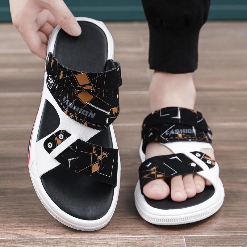 MenS Summer Sandals MenS Summer New Soft Bottom Outerwear Sandals And Slippers Casual Sports Trend Air Chaussure Hommes