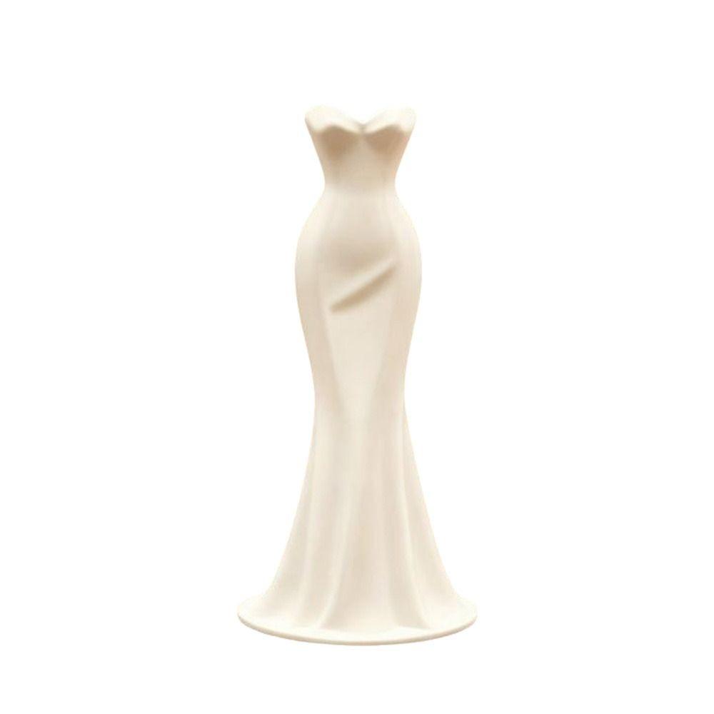 

Twisted Design 3D Printed Flower Vases Gown-Shaped Decorative Vase Office Tabletop Ornaments