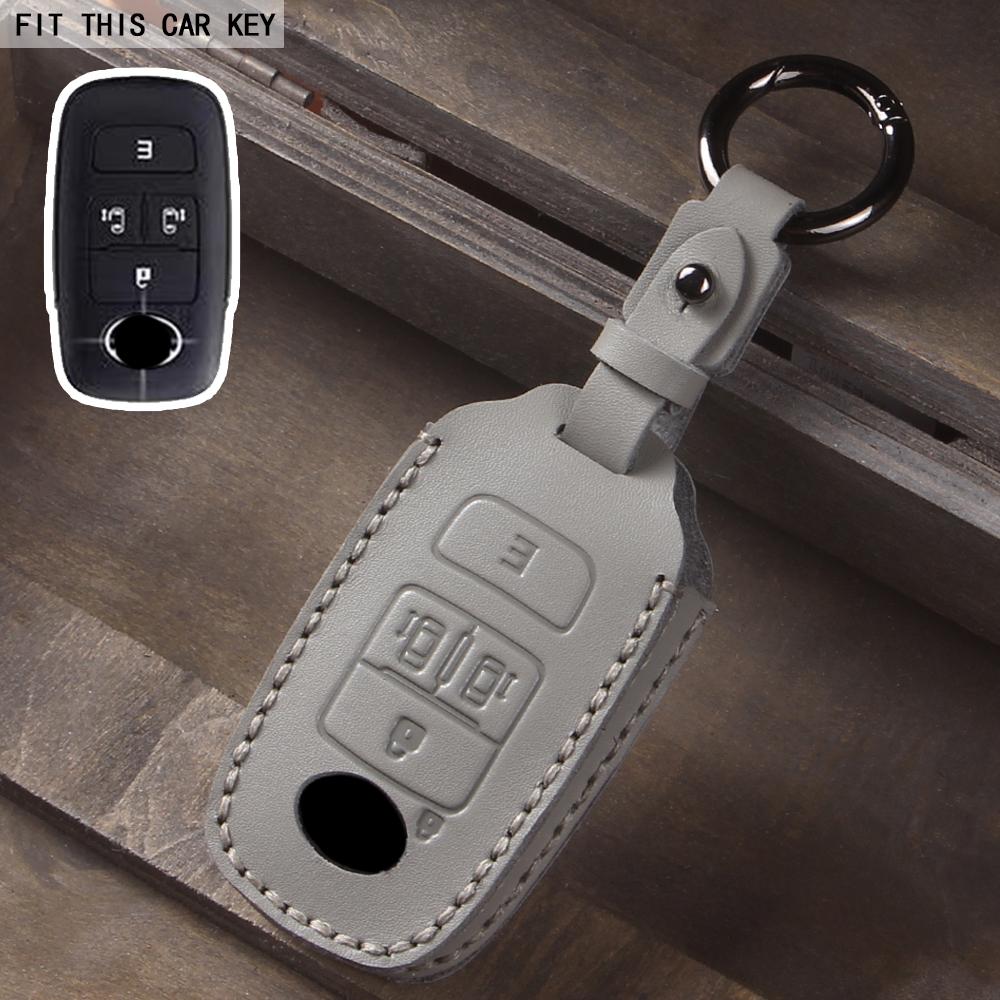 2 3 4 5 Buttons Leather Smart Remote Car Key Case Cover for Toyota Perodua Malaysia Car Key Protector Car Key Shell