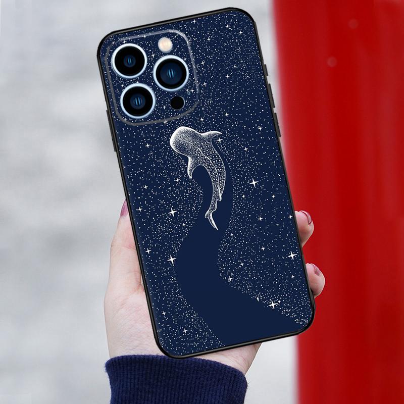 Whale Sharks Fish Phone Case For iPhone 16 Pro Max 12 13 Mini 11 14 15 Pro Max XR 15 16 Plus 16e Cover Shell