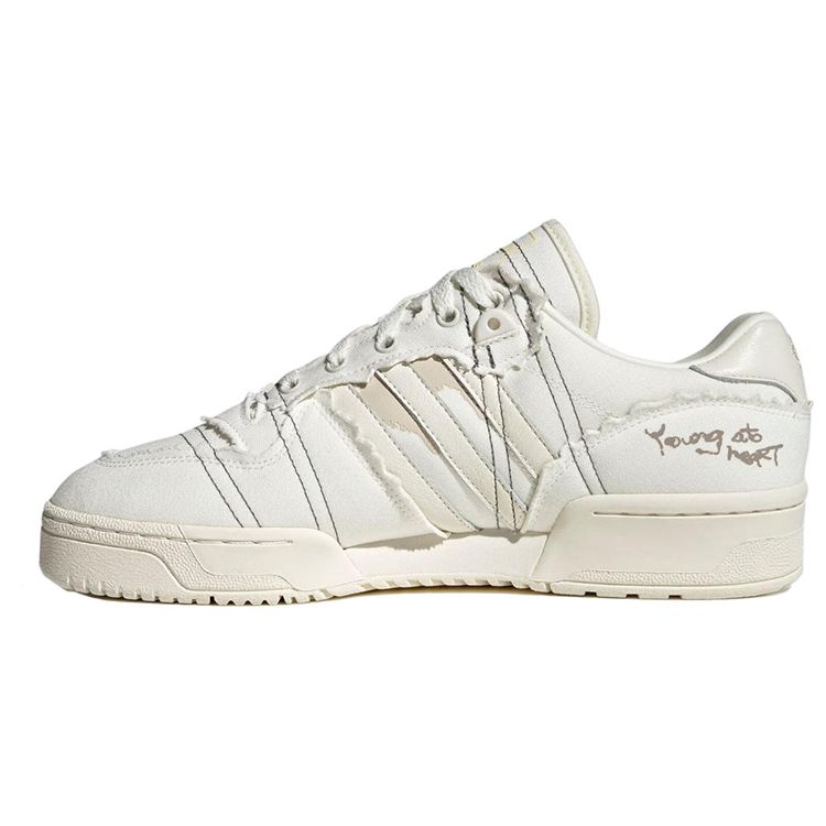 Adidas Originals Rivalry Low Comfortable Versatile Low-Top Sneakers Men Sneakers Gray White Black FZ6550