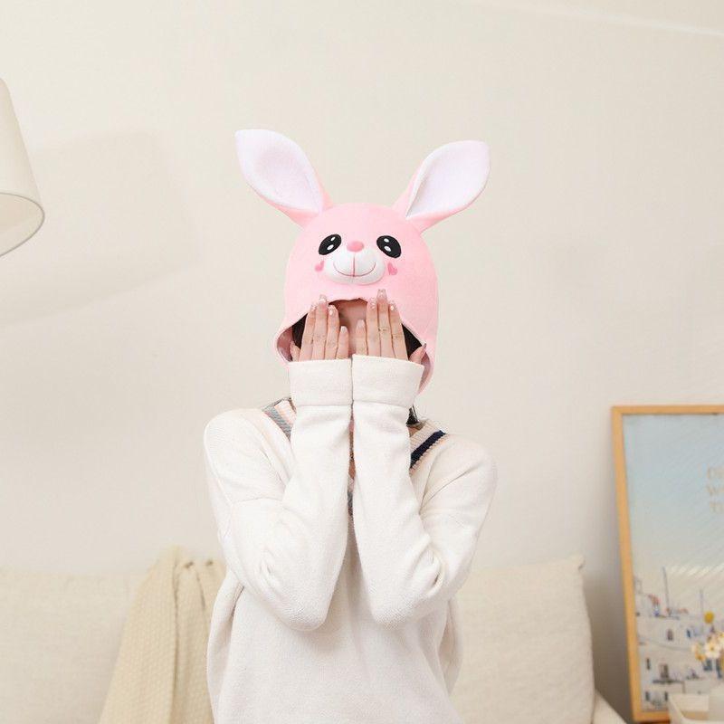 All-inclusive expression long ears rabbit headgear hat, photo props, cartoon headgear, performance props