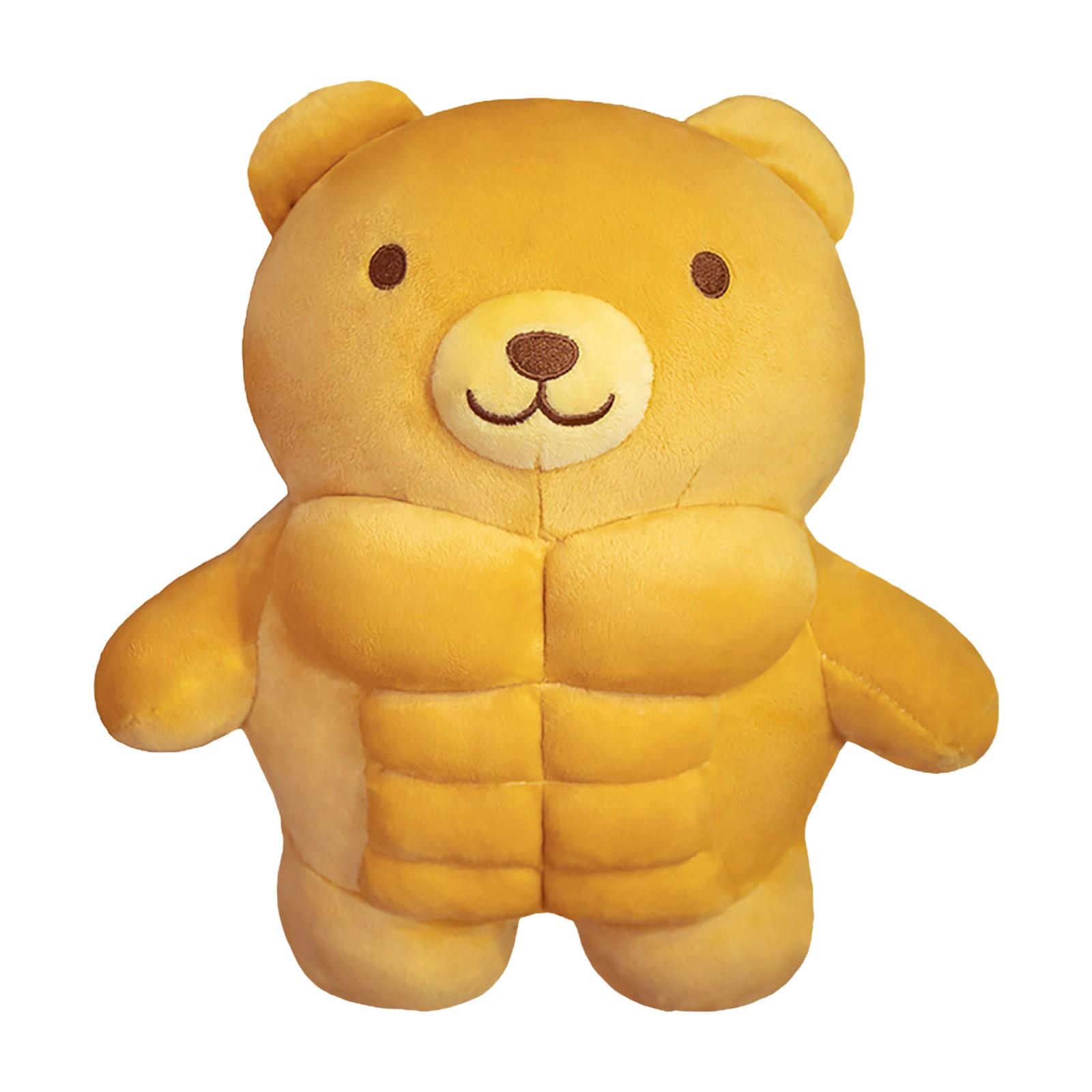 

Bread Big Muscle Bear Internet Plush Toy Doll Ragdoll Doll Gift One Size