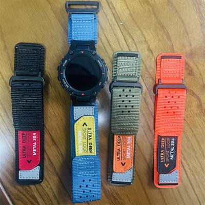 New Sport Nylon Watch Band for Huami Amazfit T-rex 2 Strap for Amazfit T-rex Pro/T-Rex/Huami Amazfit T-rex Ultra Tyrannosaurus Smartwatch Bracelet