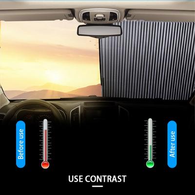 SEAMETAL Car Front Windshield Sun Protector Stretchable Car Sunshield Covers Universal SUV Sedan Hatchback Anti UV Accessories