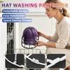 2-Layer Double Bracket Cap Shaper for Wash, Removable Hat Washing Cage Support Frame, Protect Cleaning Inside Brim, Reshape Drying Rack for Laundry