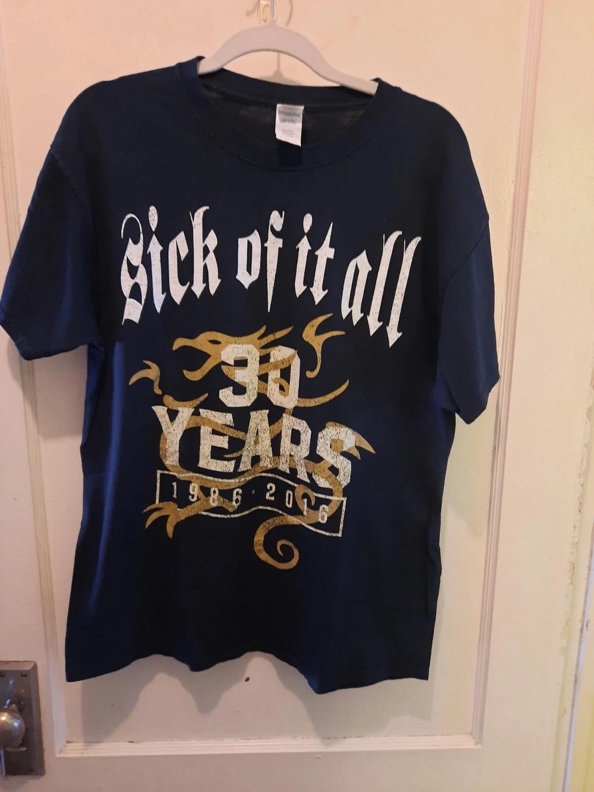 

Official Sick Of It All 30th Anniversary T Shirt L NYHC Hardcore Punk Legends XL