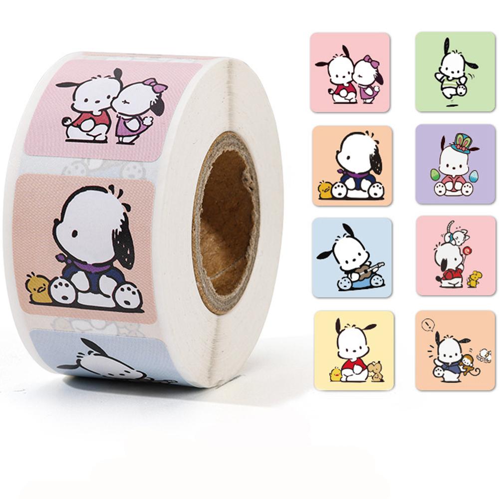 Custom Logo Stamp Stickers Cute Thank You Square Decoration X091