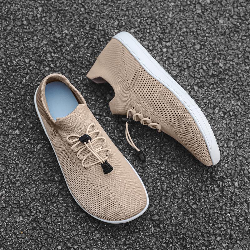 

Новые мужские кроссовки-средние трубы большого размера, плетеные, для полетов, легкие, с широким носком, для ходьбы босиком, для альпинизма, походные, нескользящие, мужские туфли, одинарные туфли 48 хаки