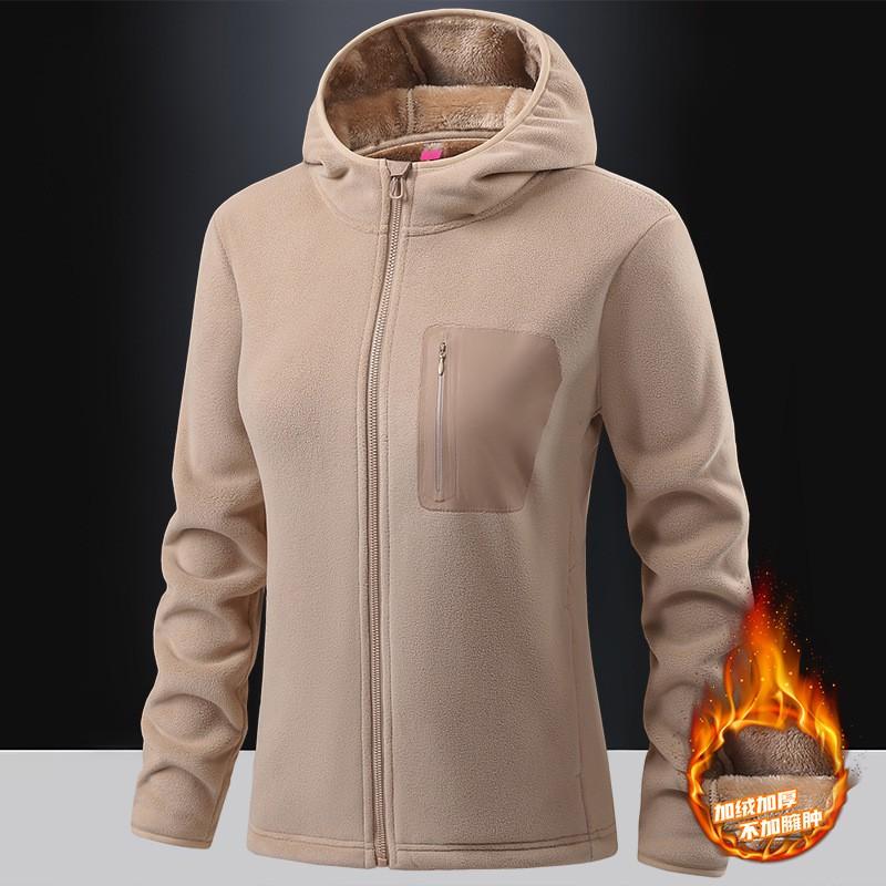 Mens Fleece Jacket Winter Warmth Thick Hooded Cardigan Outdoor Casual Sweatshirt